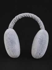 Gray Faux Fur Winter Earmuffs Unisex Kids One Size