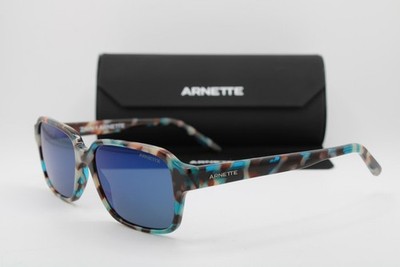 NEW ARNETTE AN 4303-1236/25 HAVANA BROWN PINK BLUE AUTHENTIC SUNGLASSES 54-17