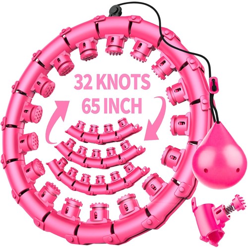 Infinity Weighted Hoop with 32 Links62 Inch,Weighted Hula Hoop for ...