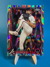 2025 Topps Chrome Spencer Strider RayWave Refractor #46 Atlanta Braves