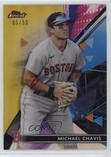 2021 Topps Finest Extended Gold Refractor 5/50 Michael Chavis #107 pe8