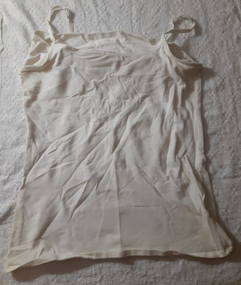 SO wear it declare it White Camisole Tank Top Women s Size M Medium Adjustable