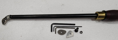 Munro Carbide Hollower Lathe Tool with extra cutter and a set of shear scrappers