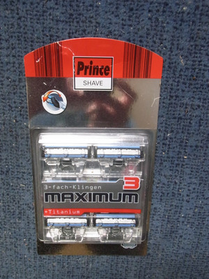 Prince Shave Maximum 3 Rasierklingen