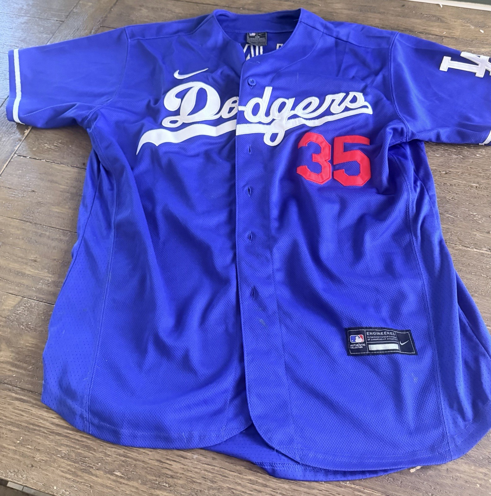 Cody Bellinger #35 Los Angeles Dodgers MLB Nike Authentic Jersey Size 48 Men XL