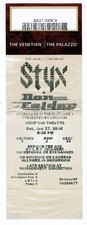 Styx & Don Felder 1/27/18 Las Vegas NV Venetian Ticket Stub! The Eagles