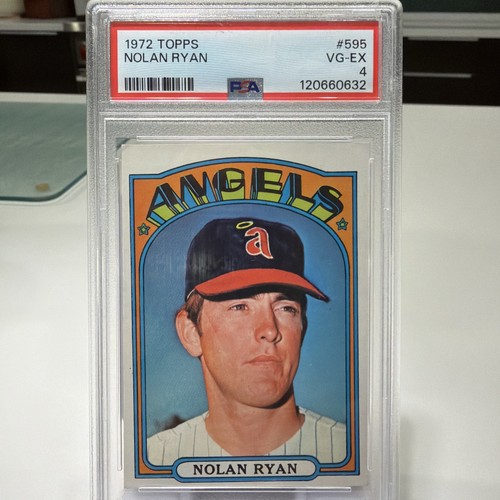 1972 Topps Nolan Ryan #595 PSA 4 VG-EX California Angels HOF Vintage Baseball