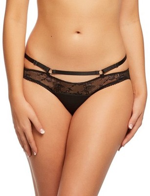 Dita Von Teese madame X  strappy bikini panty black XS US 4 D26945 NEW