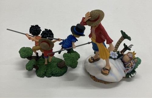 Lotto Figurine Diorama One Piece Logbox - Impel Down, Fire of War, senza scatole - Foto 24 di 24