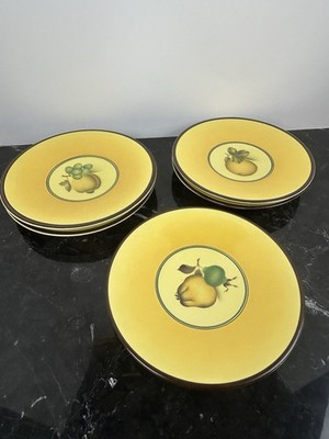 5 Aluminia Royal Copenhagen Fajance Bellona Fruit Plate Nils Thorsson Art Deco