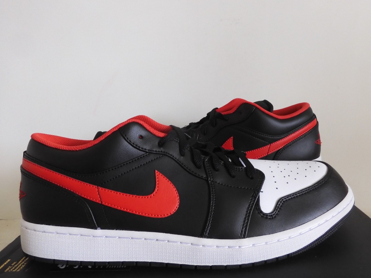 Nike Air Jordan 1 Low Men\'s Size 13 Black Fire Red White Sneakers 553558-063 Air Jordan 1 LOW | 553558-063 | AFEW STORE main image 4