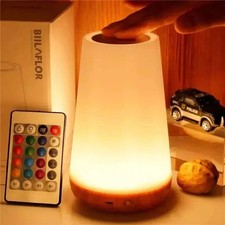 Night Light LED Touch Bedside Table Lamp with Remote Control 13 Colors Enjoy