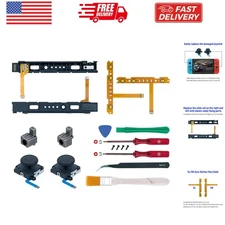 18 in 1 Replacement Repair Kit for N-Switch Joy-Con with Screwdrivers Opening...
