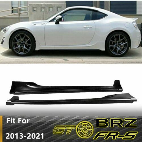 For 2013-2021 Scion FRS Subaru BRZ GT86 FR-S A Style Black Side Skirts Body Kit