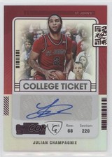 2022-23 Panini Chronicles Draft Picks Pink Julian Champagnie #CT-JCH Auto 0v1l