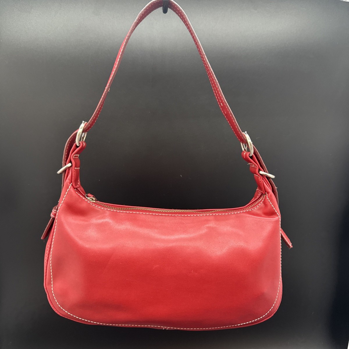 Vintage Nine West Y2K Leather Mini Shoulder Bag Purse Red ECU | eBay
