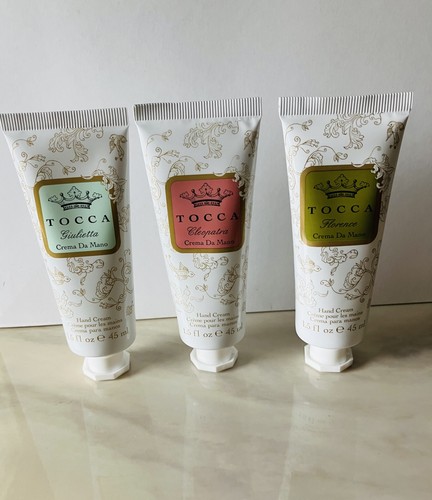 3 Stück TOCCA Creme Veloce Handcreme Cleopatra Florence Giulietta Neu Reise