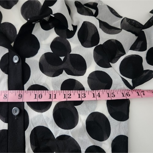 Petite robe chemise longue à pois transparente pour femme Petit Pois by Viviana G - Photo 6/9