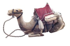 1:30 Kamel knieend mit Sattel bemalt - W.Britain 27002 - 54mm Figur