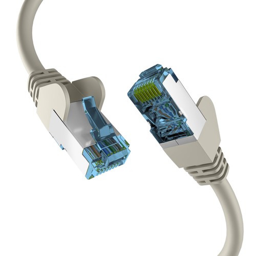 EFB-Elektronik RJ45 Patch Cable with CAT7 Raw Cable Grey 25 m gray 25 m - 第 1/5 張圖片