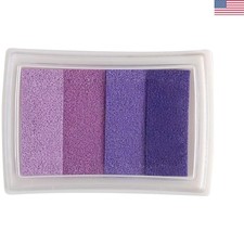 Medium Purple Stamp Ink Pad for Creative Crafts on Paper, Wood, and Fabric