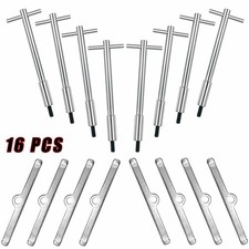 Chrome T-bar 4-14 Tall Valve Cover Bolts Hold Down Kit For Chevy Sbc 283-350