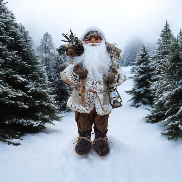 Weihnachtsmann Groß 62 Cm Welcome Laterne Nikolaus Markenware Deko Weihnachten-image