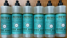 MRS. MEYER'S CLEAN DAY Liquid Dish Soap Basil Scent 6 Pack Each 16 fl. oz