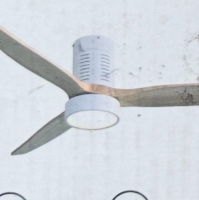Sofucor 52245 52-in White with Burlywood Blades Color-changing Indoor/Outdoor Fl