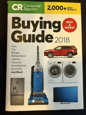 #ad #ad CONSUMER REPORTS 2018 BUYING GUIDE – $5.95