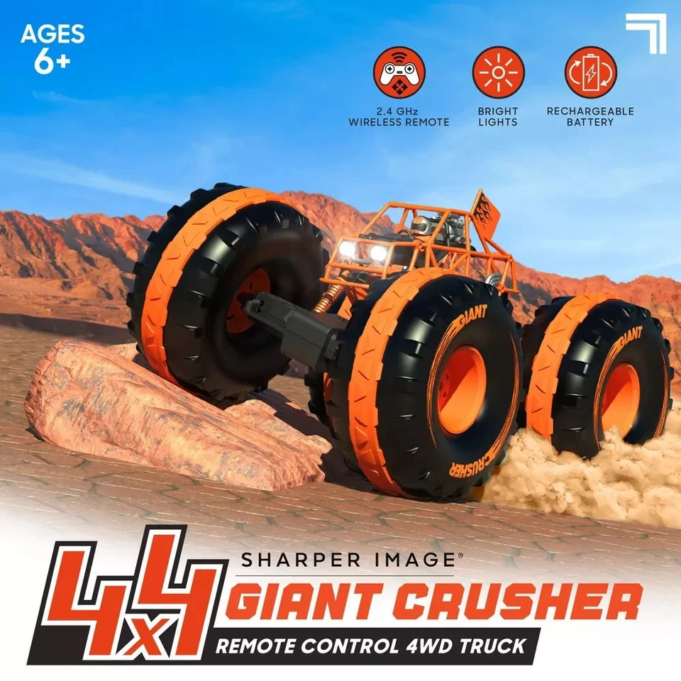 Sharper Image 4x4 Giant Crusher Remote Control 4WD Off- Road Monster Truck New - Image 2 of 4