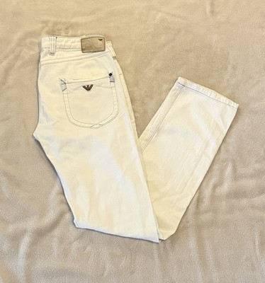 Armani Jeans White Ivory 90 s Vintage 