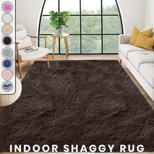 Soft Fluffy Indoor Shaggy Area Rugs for Living Room Bedroom Anti Slip Floor Mats