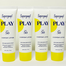 4x Supergoop PLAY Everyday Lotion SPF 50 Brand New 2.4fl.Oz Sealed Exp 08/2028