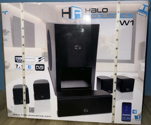 Halo Acoustics W1 7.1 Channel Home Theater Speaker System Wireless HDMI 1500W