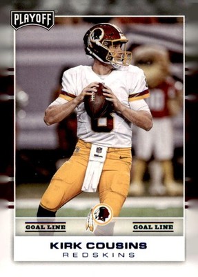 2017 Panini Playoff #93 Kirk Cousins Washington Redskins Goal Line Card