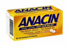 Anacin Aspirin 400mg Caffeine 32mg Pain Reliever & Aid Fast Relief Tablets 100ct