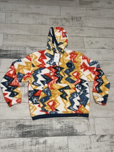 Jordan Men’s Multicolor Mountainside Zigzag Hoodie Dh1110–133 Size Large - Afbeelding 1 van 6