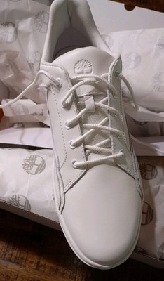 Mens Timberland ALLSTON Low White Full Grain Leather Sneaker+Casual Show Sz 9.0