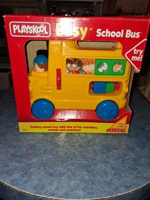 Playskool Busy School Bus VINTAGE 1998 Developmental Toy 5527 New/Open Box!
