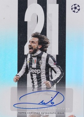 Andrea Pirlo 2025-26 Topps UEFA Best of the Best Legendary Numbers Auto #BBA-AP