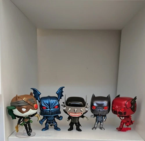 Funko Pop DC Dark Nights Metal Lot 6 Grim Knight Red Death Batman Laughs Loose