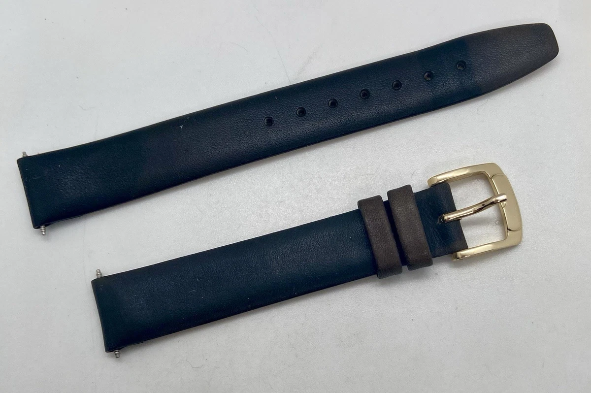 Vintage Speidel Pinseal Goatskin Black Watch Band 7/8 in w/ Case Speidel Bracelet Black Wristwatch Bands for sale | eBay main image 3