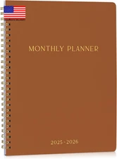 Beautiful 2025-2026 Monthly Planner and Calendar Book - Aesthetic to Do List Not