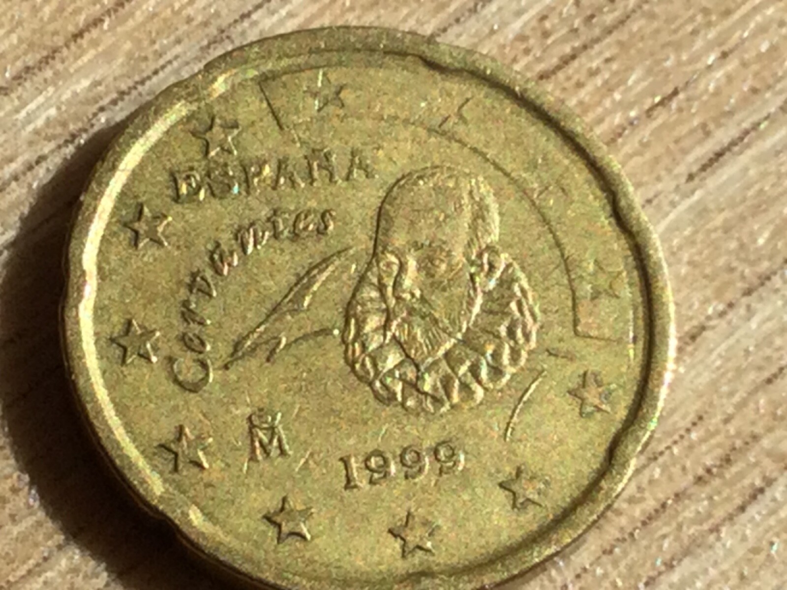 assez-rare-pi-ce-de-20-centimes-d-euro-espagne-cervant-s-1999