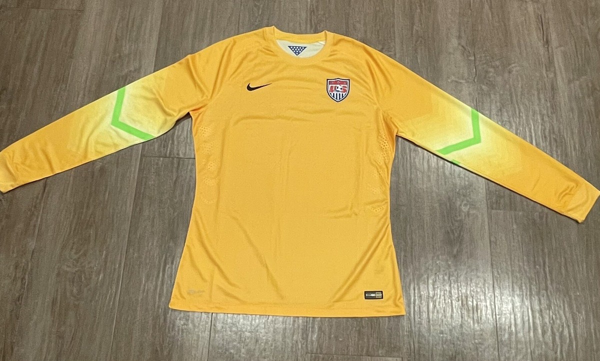 Team USA Nike Soccer Jersey Men XL Rare Goalie Long Sleeve World