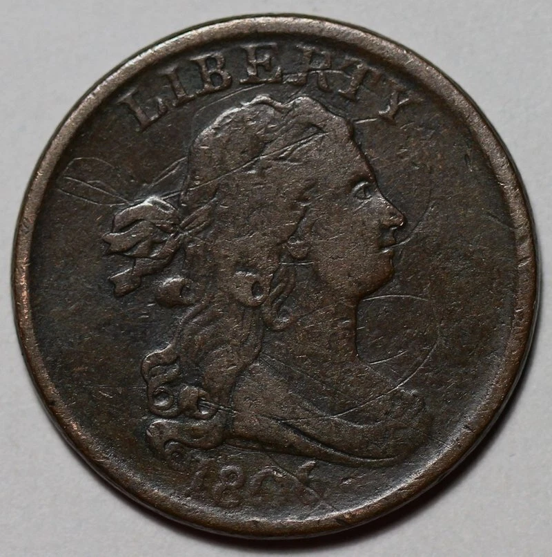 1806 Year Draped Bust Half Cents (1800-1808) for sale | eBay