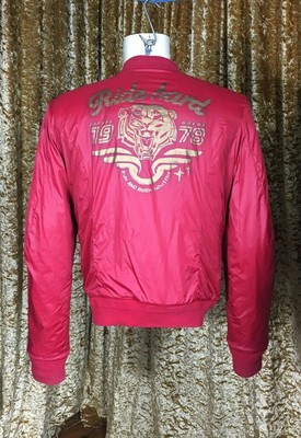 Veste Diesel Homme Réversible - Taille L - Rouge Et Vert Armée - Coupe Matelassée - Occasion Très Bon état