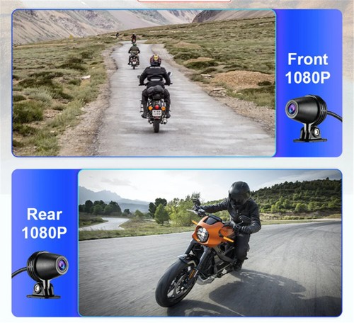 5" Motorcycle Touch Screen Wireless CarPlay Android Auto Navigator&1080P Cameras - Picture 4 of 22