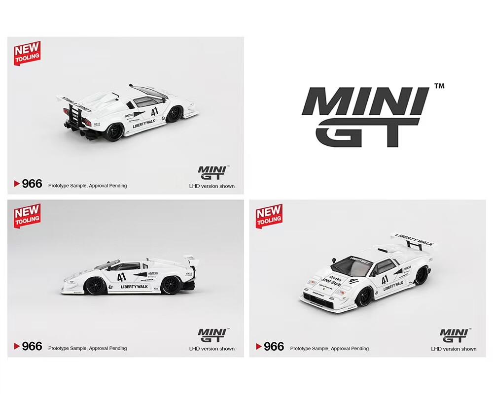 MINI GT 1:64 Countach LB-WORKS White 2024 LHD Model Car | eBay